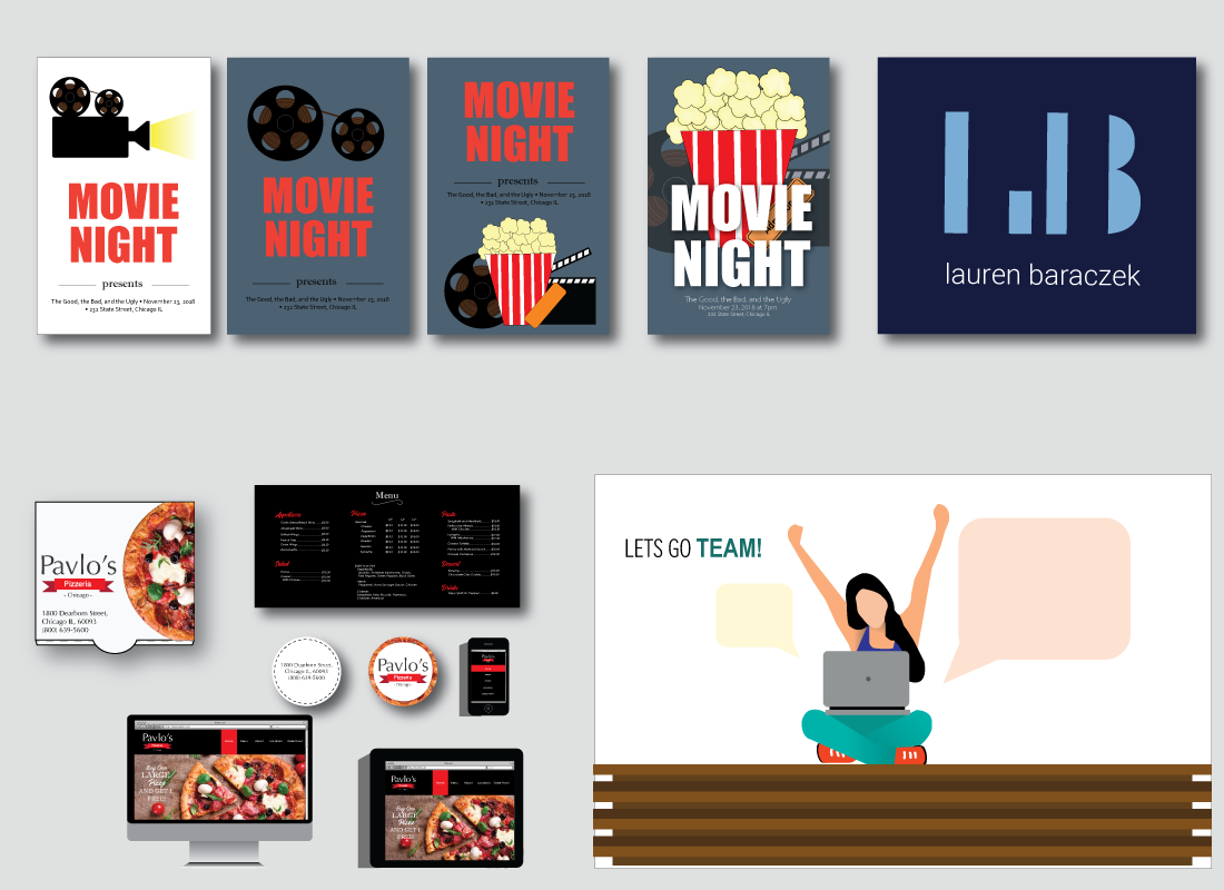 Graphic design samples